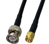 bodateng LIHUA 1pcs RG58 BNC Male Plug to SMA Male Plug Coaxial Connector Pigtail Cable New 6inch~5M(10FT (3M))