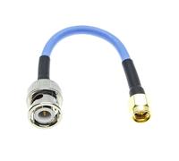 bodateng LIHUA BNC Male to SMA Male Connector lot RG402 .141" Semi Flexible Rigid Cable Blue(15M)