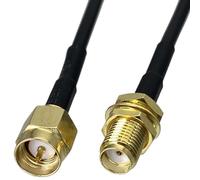 bodateng LIHUA RG174 Cable SMA Male Plug to SMA Female Ja-ck Nut Connector Crimp Coaxial Pigtail Wire Termina 7CM~300cm(2FT(60CM))