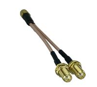 bodateng LIHUA RG316 SMA to 2X SMA Male Plug & Female Ja-ck Y Splitter Coaxial Converter Connector Pigtail Cable Straight New 7CM~3FT(SMA 1M2F,2FT (60CM))