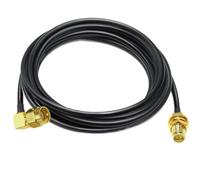 bodateng LIHUA RG58 Cable RP-SMA Female to RP SMA Male Right Angle Extension Cable RPSMA Elbow Coaxial Cable 30cm 50cm 1M 2M 5M(9.8ft (3M))
