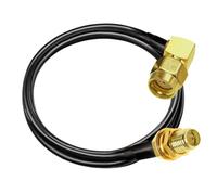 bodateng LIHUA RG58 Cable RP-SMA Female to RP SMA Male Right Angle Extension Cable RPSMA Elbow Coaxial Cable 30cm 50cm 1M 2M 5M(3.3ft (1M))