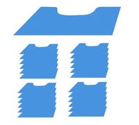 Boddceto 25 Pcs Disposable Toilet Commode Mat Deodorizing Toilet Mats Potty Training Floor Mat Non Slip U Shaped Contour