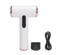 Boddceto 3 Speed 3 Temperature Wireless Hair Dryer USB Rechargeable Portable Small Hair Dryer with Digital Display for Bedrooms and Camping