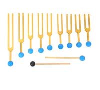 Boddceto 9Pcs Tuning Forks Sets Massage Ball for Healing Chakra Sound Therapy Keep Body,Mind and Spirit in Perfect Harmony Easy Install,C