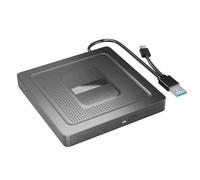 Boddceto External CD DVD Drive USB 3.0 Type-C CD Burner External Optical Drive Free Drive DVD CD Player for PC Laptop