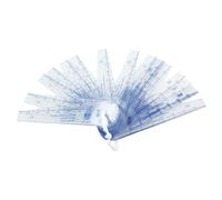 Boddceto Plastic Feeler Gauge 0.05-2mm Thickness Measuring Tools 20 in 1 Feeler Gauge for Measuring Gaps
