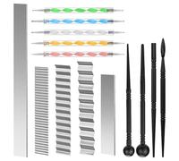 Boddceto Polymer Clay Tools, 14Pcs Flexible Polymer Clay Tissue Blade Set for DIY Cutting Shaping Sculpting Easy Install Easy to Use