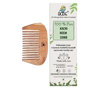 BODE- Organic Neem Wooden Comb Wide Teeth for Tangle Free Curls, Healthy Scalp, Hair Growth, Hairfall & Dandruff Control for Men & Women (PRT- GOL SHAMPOO)