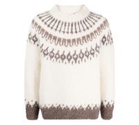 BODE patterned intarsia-knit jumper - White S