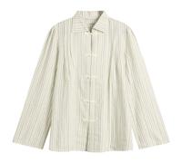 Bode Women's Electric Light Stripe Blouse Ecru