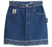 Bode Women's Embroidered Denim Skirt Indigo