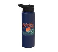 Bodega Bay Beach California Sunset Ocean View Stainless Steel Insulated Water Bottle