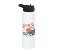 Bodega Bay Beach California Sunset Ocean View Stainless Steel Insulated Water Bottle