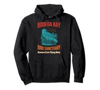 Bodega Bay Bird Sanctuary Beware Of Low Flying Birds Vintage Pullover Hoodie