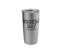 Bodega Bay California - Bodega Bay CA Block Stainless Steel Insulated Tumbler
