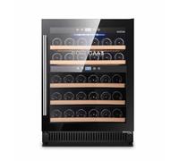 BODEGA43-40 Built-in Wine Fridge under counter - Freestanding Wine Cooler with 2 zones, 5-20 ºC, 130 litres, 40 bottles, 5 shelves, very little vibration, 46 dB, black