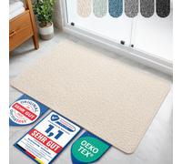 Bodenständig® Beige Bath Mat - Non-Slip & Washable - Absorbent Bathroom Rug - Hygienic Shower Mat - Bath Mat Non-Slip Washable 50 x 80 cm Quick-Drying