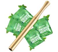 Boderi Quit Inhaler Stainless Steel with 4 Packs Double Mint Flavored Cotton Cores, Break Up Bad Habits