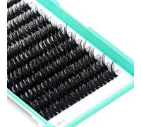 Bodermincer 7D/10D/20D/30D/40D/50D/60D/80D/100D Lash Cluster 240pcs D Curl Individual Cluster Eyelashes Fluffy false Eyelashes Extension Lash Cluster DIY at Home (80D-14-16-18-20mm MIX)