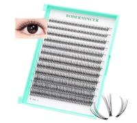 Bodermincer 7D/10D/20D/30D/40D/50D/60D/80D/100D Lash Cluster 240pcs D Curl Individual Cluster Eyelashes Fluffy false Eyelashes Extension Lash Cluster DIY at Home (12D-8-10-12-14-16mm MIX)