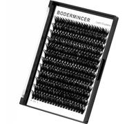 Bodermincer 7D/10D/20D/30D/40D/50D/60D/80D/100D Lash Cluster 240pcs D Curl Individual Cluster Eyelashes Fluffy false Eyelashes Extension Lash Cluster DIY at Home (100D-10mm)