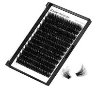 Bodermincer 7D/10D/20D/30D/40D/50D/60D/80D/100D Lash Cluster 240pcs D Curl Individual Cluster Eyelashes Fluffy false Eyelashes Extension Lash Cluster DIY at Home (Fluffy-100D-16mm)