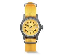 BODERRY Men's 38mm Titanium Watch, Automatic, Military, Day/Date Function, 100M Waterproof, Nylon Strap, Japanese NH35 Movement, Screw-Down Crown - LANDMASTER