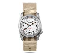 BODERRY Men's Watch Titanium Automatic Field Watch 40mm Military Watch Day Date Function 100M Waterproof with Nylon Strap Japanese Mechanical Movement & Screw Down Crown-Voyager