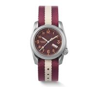 BODERRY Men's Watch Titanium Automatic Field Watch 40mm Military Watch Day Date Function 100M Waterproof with Nylon Strap Japanese Mechanical Movement & Screw Down Crown-Voyager