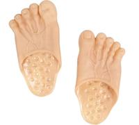 Bodeshis 1 Pair Big Foot Slippers, Funny Shoes, Barefoot Slippers,Realistic Fot Design,Costume Party Accessory, Prank Video Prop, Cosplay Footwear, Themed Gathering Novelty