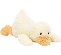 Bodeshis Duck Plush, White Goose Soft Toy, 1 Piece | Soft fabric duck teddy, suitable for decorative display or as a gentle companion item