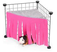 Bodeshis Hamster Platform, Wooden Hamster Accessories Hide Tunnel Peep Shed, Funny Useful Cute Hiding Exploring Toys Use for Hamsters, Squirrels, Guinea Pig And Hedgehogs