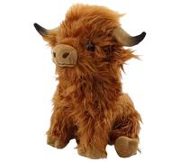 Bodeshis Highland Cow Teddy, Delightful Plush Toy with Adoption Certificate, Highland Cow Gifts for Women, Men, Kids, 28cm Soft Stuffed Animal, Perfect for Birthdays and Christmas