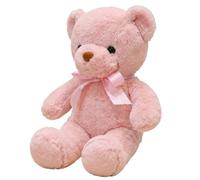 Bodeshis Pink Teddy Bear Medium, Soft Stuffed Animal for Emotional Support and Daily Comfort, Travel Companion and Bedtime Cuddling Partner, Thoughtful Gift for Special Occasions