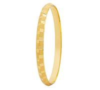 Bodha Traditional Indian Self Design Amritsari Gold Colour Sikh Kada for Men SJ_3452_2.12, 2.12, Brass, crystal