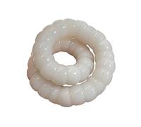 Bodhi Beads Bracelet for Anxiety Relief, Natural Bodhi Seeds Beaded Bracelets, Healing Bead Bracelets Jewelry for Women (White)