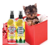 Bodhi Dog Not Here! Spray & Potty Training Spray - Puppy Training for Potty Pads - Indoor & Outdoor Potty Training for Dogs & Puppies - Safe and Effective Formula - Made in USA, New Puppy Bundle
