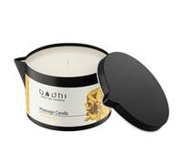 Bodhi Frangipani Massage Candle 95 g, with 100% Coconut Wax, for Warming and Relaxing Massages for Couples, Erotic Body Candle/Vegan & Organic