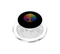 Bodhi Tree Buddhism Symbol Spirituality Stained Glass Art PopSockets PopGrip for MagSafe