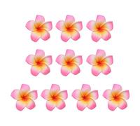 Bodhi2000 10 Pcs Artificial Fake Flowers, Artificial Plant, Artificial Flower Realistic Looking Colorful Decorative Faux Frangipani Flower Photography Props Home Supplies Pink