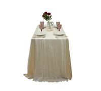 Bodhi2000 Cheesecloth Table Runner, Boho Rustic Gauze Fabric for Wedding Reception, 35x118 Inch Sheer Tablecloth, Soft Farmhouse Decoration for Holiday Party, Sage Green L M