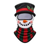 Bodhi2000 Christmas Balaclava Face Mask, Santa Elf Print Skiing Mask | Soft elastic fabric offers windproof warmth for skiing, cycling & holiday parties Perfect for festive outdoor adventures