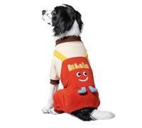 Bodhi2000 Cute Dog Jumpsuit Cozy Puppy Onesie Clothes Four-Legged Pet Apparel for Small Medium Large Dogs Warm Winter SuitRed, XS