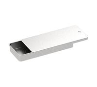 Bodhi2000 Metal Push-pull Box Durable Tinplate 1/3pcs Storage Smooth Edge Burr Compact Design Portable Multipurpose Rectangular Empty Mini Tin Silver