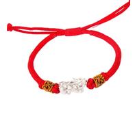 BODHIS Bracelet Lucky Charm Bracelet for Women Men Sterling Silver Bracelet Pixiu Piyao Attract Wealth Go