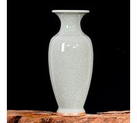 BODHIS Chinese Ceramic Art Handmade Antique Ice Crack Glaze Vases Big China Porcelain Flower Bottle Vase (