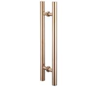 BODHIS Sliding Door Handle Stainless Steel Swing Shower Door Handle,Back to Back Tubular Door Handle Set Fit for Glass Door Woo