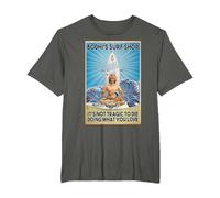 Bodhi's Surf Shop It's Not Tragic to Die Doing What You Lov T-Shirt, Men's Big and Tall, Asphalt Grey, 5X Tall