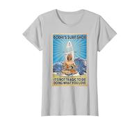 Bodhi's Surf Shop It's Not Tragic to Die Doing What You Lov T-Shirt, Women, Silver Grey, X-Small
